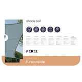 thumbnail of Sombreado de vela, repelente de agua, 4 x 3 m, 160 g/m², poliéster, rectangular, gris claro