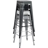 thumbnail of CHEFGASTRO Barhocker PALM BEACH HxBxT 77x43x43cm Metall Grau Barstuhl
