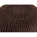 thumbnail of Pouf Outdoor ø 55 o. 45cm Bodenkissen Sitzpouf Hocker wetterfest pflegeleicht & nachhaltig : ø 45 cm braun - mocca