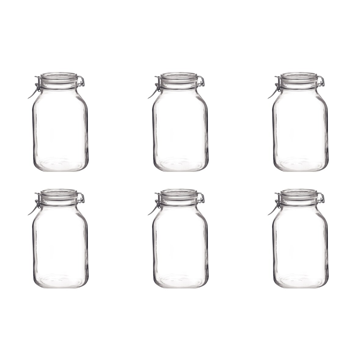 Rocco Bormioli Vorratsglas Fido Einmachglas 1,5 Liter 6 Stück