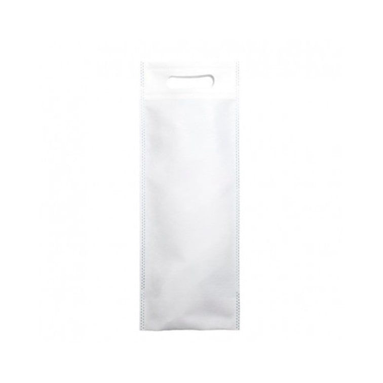 MONOUSO - Bolsa TNT Para Botella Troquelada Blanca 17+10x40cm (200 Uds)
