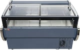 thumbnail of Romux® Kühltheke für Feinkost mit Niedrigem Gebogenem Glas Schwarz 350 Liter Umluftkühlung 150 cm | Professionelle Kühlvitrinen