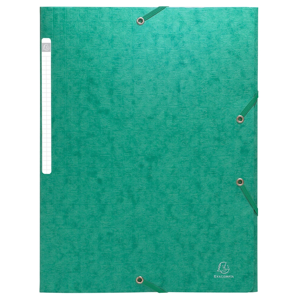 Exacompta 55953E 25x Sammelmappe mit Gummizug und 3 Klappen, Scotten Colorspan-Karton 600g/qm, für Format DIN A4 - Grün