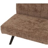 thumbnail of Sitzbank | HxBxT 90x160x60cm | Sitzhöhe 48cm | Rückenlehne Stoff/Textil Chenille Metall 160cm | Braun | Esszimmerbank Bank Polsterbank