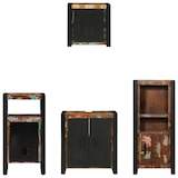 thumbnail of vidaXL Badezimmermöbel Set 4 pcs Mehrfarbig Massives recyceltes Holz