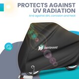 thumbnail of Dayshake Fahrradabdeckung für 1/2 Fahrräder - Luxus Fahrradabdeckung - Wasserdichtes 210D Polyester Schwarz - Inklusive Aufbewahrungstasche
