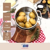 thumbnail of Cuiseur vapeur en inox 18 cm de 2 litres Elo Citrin