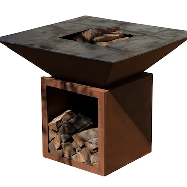 braciere cevenol corten bois carre 103 coppa singola