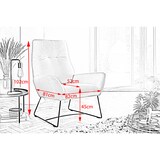 thumbnail of KAWOLA Sessel BISA Cord smaragd