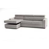 thumbnail of Dmora Divano Letto Aleandra, Divano ad angolo, 100% Made in Italy, Sofà con apertura girevole, con Penisola contenitore Sinistra, Cm 260x95h85, Grigio