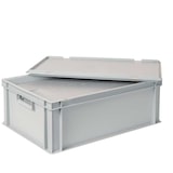 thumbnail of 4x EPS Thermobox in Eurobox mit Deckel, LxBxH 600x400x220 mm, grau