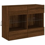 thumbnail of vidaXL TV-Wandschrank mit LED-Leuchten Braun Eichen-Optik