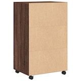 thumbnail of vidaXL Rollschrank Braun Eichen-Optik 55x40x91 cm Holzwerkstoff