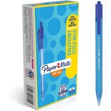 thumbnail of Confezione da 20 Penne a sfera a scatto Paper Mate Inkjoy 100 RT ULV M 1 mm blu S0957040