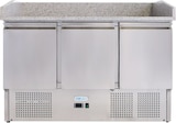 thumbnail of Saladette Pizzatheke 3 Türen. Arbeitsplatte aus Granit. Digitaler Thermostat. Abmessungen 140x70x102(h) cm. ForCold von FIMAR Modell G-S903PZ-FC