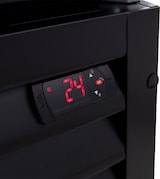 thumbnail of GastroHero Getränkekühlschrank ECO 1500 mit Klapptüren, LED-Leuchtaufsatz & Innenbeleuchtung, schwarz
