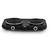 thumbnail of Wëasy PLW225 Placa Eléctrica Portátil con 2 Fuegos, 2250 W, Tempertaturas Regulables, Diámetro 15 Cm y 18 Cm, Aluminio