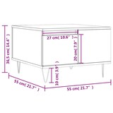 thumbnail of vidaXL Couchtisch Betongrau 55x55x36,5 cm Holzwerkstoff