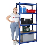 thumbnail of PROREGAL Schwerlastregal Ragnar | HxBxT 180x90x40 cm | Fachlast 175kg | Blau | Stecksystem Lagerregal Regalsystem