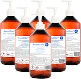thumbnail of AseptiSan - 6 x 1000 ml mit Dosierpumpe I Händedesinfektionsmittel I Pharmazentral-Nr-16613733 I HERRLAN Qualität I Made in Germany