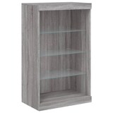 thumbnail of vidaXL Sideboards mit LED-Leuchten 3 Stk. Grau Sonoma Holzwerkstoff