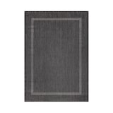 thumbnail of Teppich Balkon Unifarben Pflegeleicht Waschbar Strapazierfähig Terrasse Küche Läufer Schwarz 80x250 cm OEKO-TEX – ALSTER von Kadima Design
