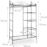 thumbnail of Helloshop26 - Penderie portant avec housse 172 cm métal noir 13_0001960