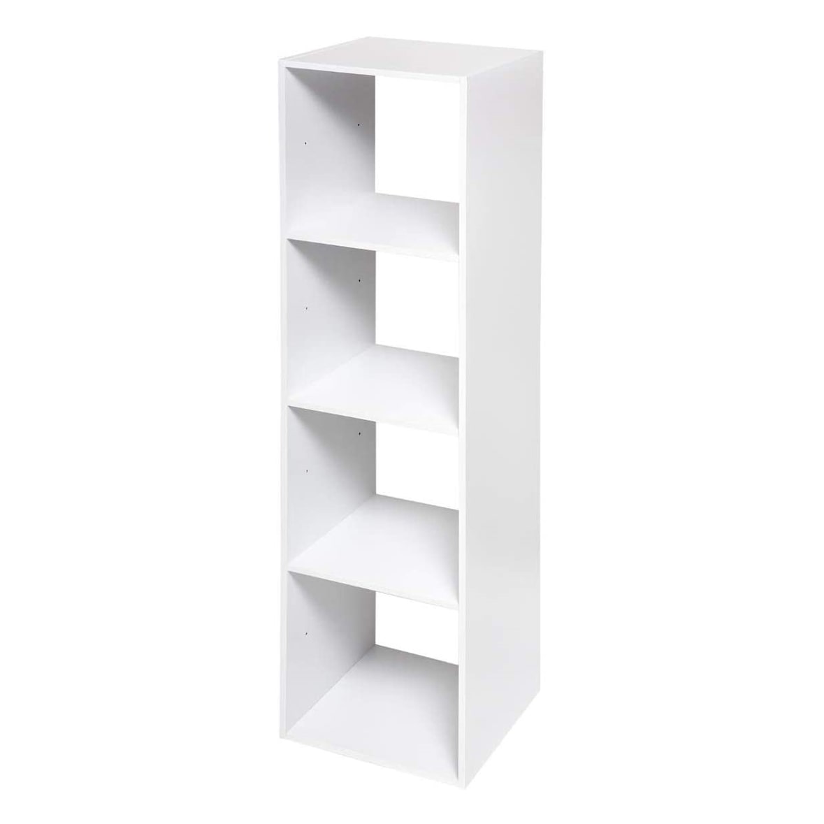 WellHome - Ripiano Top Mix Bianco a 4 scomparti 34,5x32x134cm