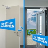 thumbnail of Türschließer Hydraulischer Torschließer Tür Tor SELBSTSCHLIEßER einstellbar MAXI 60-80kg GRAU