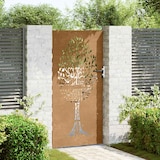 thumbnail of vidaXL Poort 85x200 cm boomontwerp cortenstaal