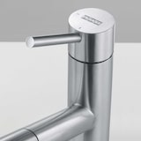 thumbnail of Franke Edelstahl Hochdruck Armatur Wasserhahn Orbit Zugauslauf Obenbedienung