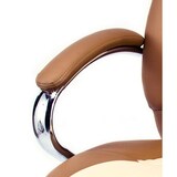 thumbnail of Poltrona presidenziale Imbottita in Ecopelle per Ufficio e Studio Professionale Modello MOU ergonomica Bicolore Beige e Marrone