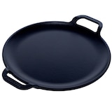 thumbnail of Victoria Grillplatte Gusseisen für Pizza, Pfanne 25cm mit Griffen, Induktion, Feuer, Ofen, VIC-31800, Schwarz