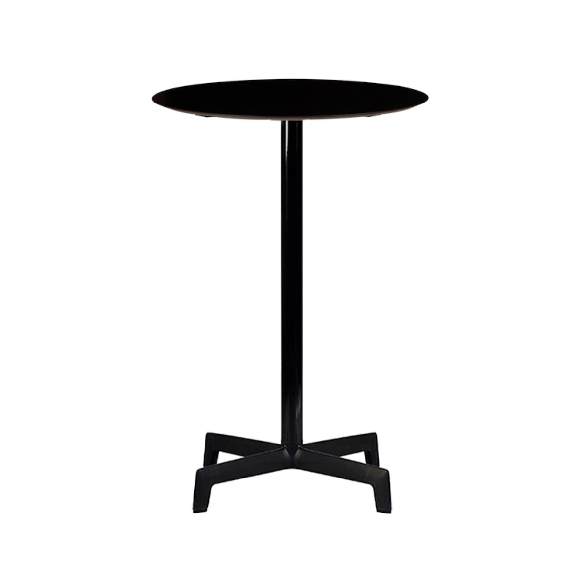 Resol SPUTNIK Table Ronde Intérieure, Extérieure Ø60 Pied Noir - Tableau Noir