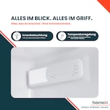 thumbnail of homeX CFB1811E Einbaukühlschrank mit Gefrierfach, 122cm Nische - 181 Liter, Schlepptürtechnik, LED-Beleuchtung, 39 dB