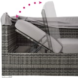 thumbnail of Rattan Lounge mit Aluminiumgestell San Marino  
1