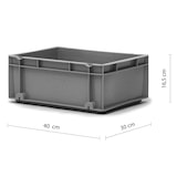 thumbnail of Caja de Plástico Eurobox apilable 18 litros 30 x 40 x 16.5 cm