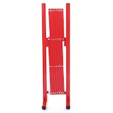 thumbnail of Griglia di protezione HWC-B34, griglia di protezione a forbice estensibile, alluminio rosso-bianco ~ altezza 103cm, larghezza 28-200cm