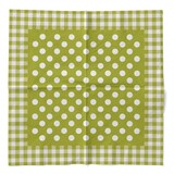 thumbnail of Sovie HOME Serviette Anton in Kiwi aus Tissue 33 x 33 cm, 20 Stück - Karo Punkte