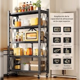 thumbnail of Joybos - Klappregal 5 Regale 71x34x165 cm Schwarz