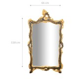 thumbnail of Biscottini Specchio da parete 66x7x118 cm - Specchiera da bagno rettangolare - Specchio da parete Cornice in legno - Specchi da muro Made in Italy