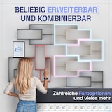 thumbnail of Wandregal Eiche dunkel Bücherregal Holz Hängeregal Schweberegal