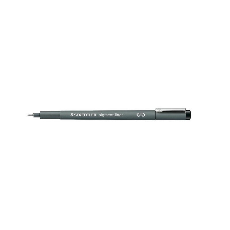 Staedtler pigment liner 0.7mm negro 10 piezas