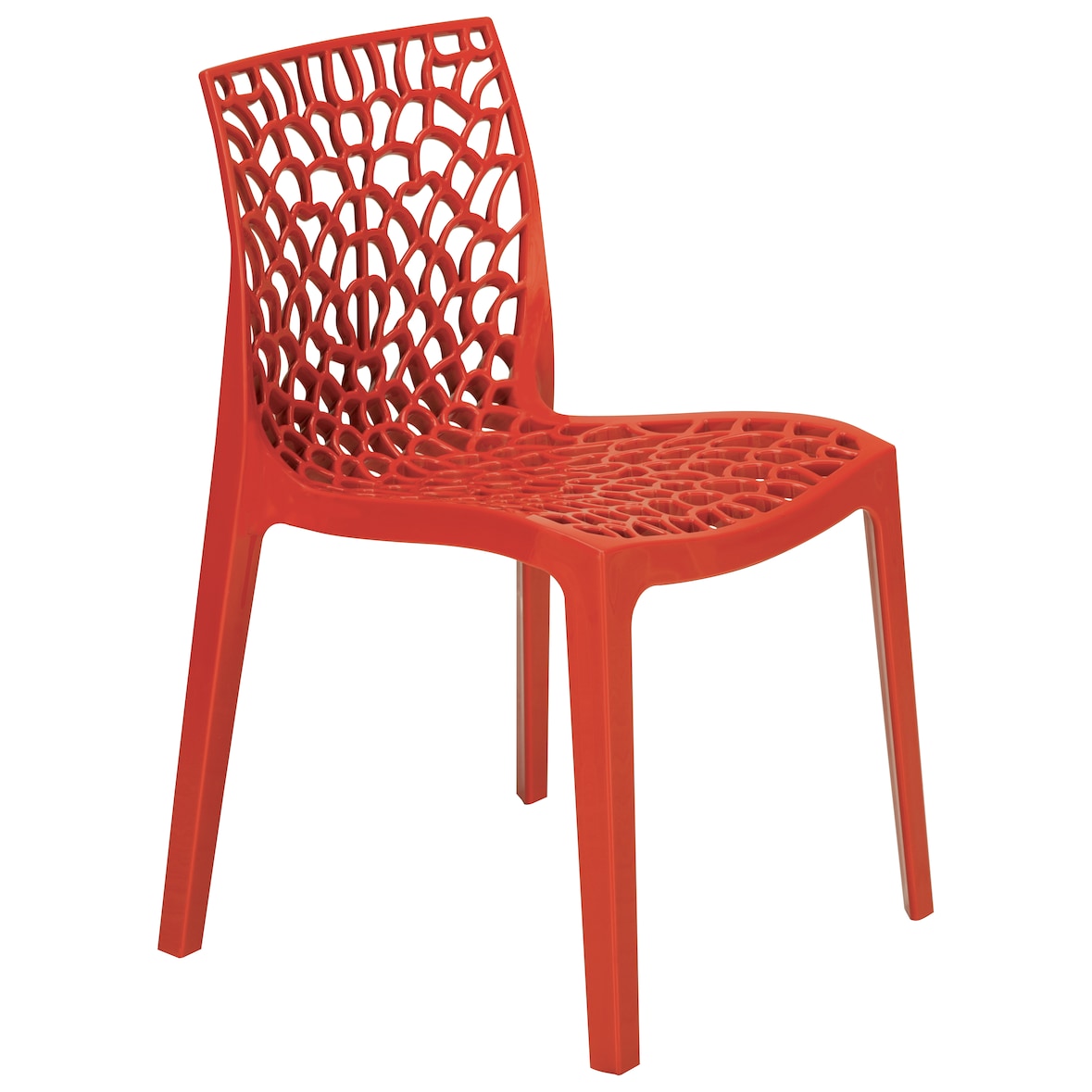 METRO PROFESSIONAL Chaise de terrasse Saphir, empilable, plastique, rouge