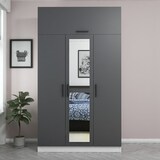 thumbnail of Armario Minar 3-235 antracita blanco 135x235x52 cm