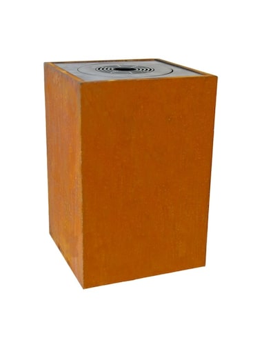 Braciere da giardino, Barbecue con griglia con foro per wok - Q1 Corten