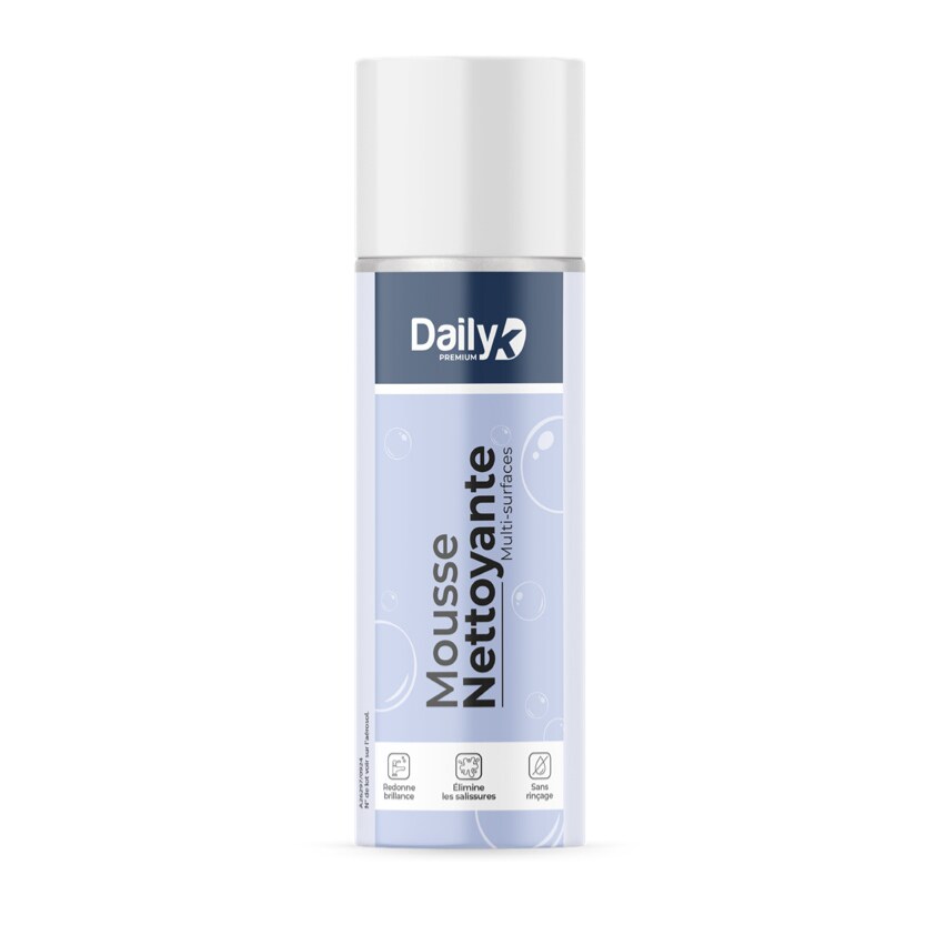 Mousse nettoyante multi surfaces - Aérosol 500ml - Daily K