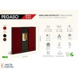 thumbnail of TJ - Estufa de Pellets Canalizable de Pasillo Modelo Pegaso de 12 kW - Color Blanco