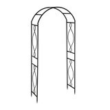 thumbnail of Relaxdays Rosenbogen Metall, Torbogen Garten, HxBxT: 230 x 100 x 40 cm, stabiler Rankbogen für Kletterpflanzen, schwarz