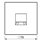 thumbnail of Jung Abdeckung (gerastet) LC 1969-1 WE 219 LC1969-1WE219